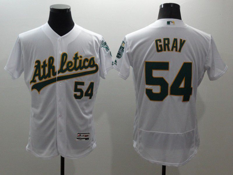 Men Oakland Athletics #54 Gray White Elite 2021 MLB Jerseys->oakland athletics->MLB Jersey